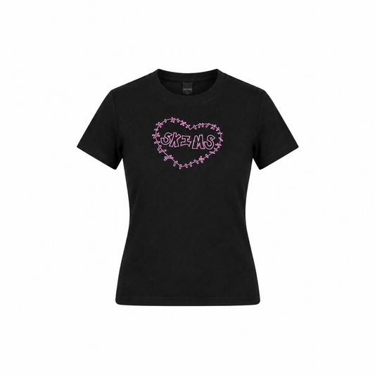 Skims Heart T-shirt Black