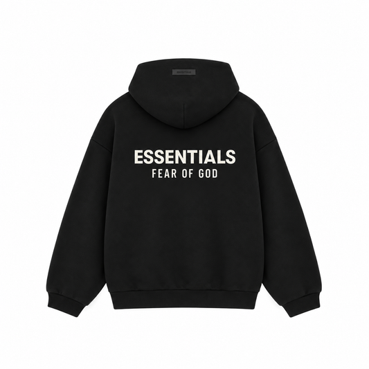 Essentials Season 25 Hoodie Black