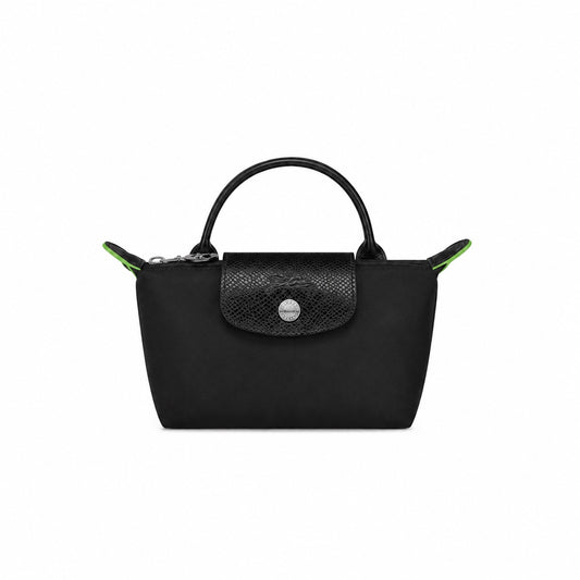 Longchamp Le Pliage Black Mini Green Collection