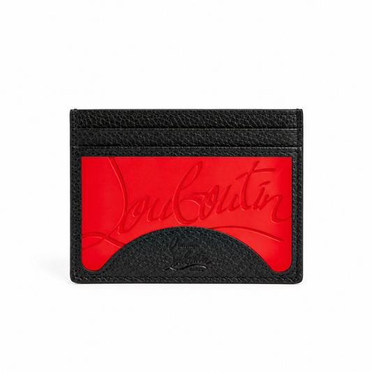 Louboutin Card Holder Red Black